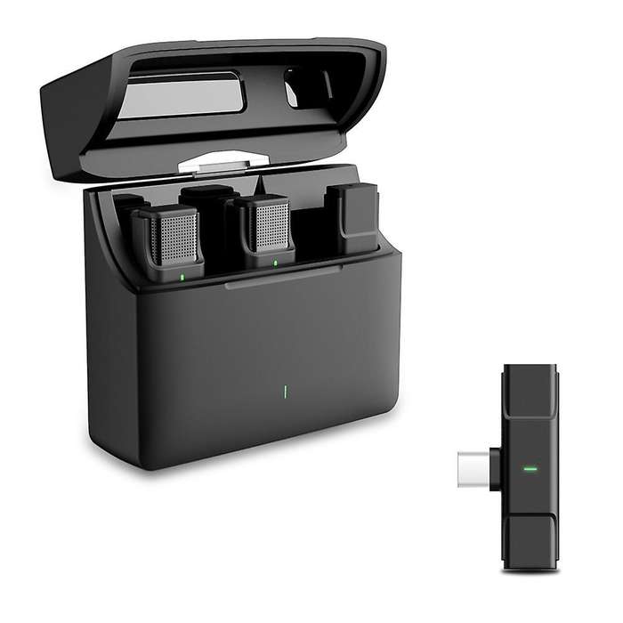 Wireless Lavalier Microphone Charging Base for Android Phone Type C-b
