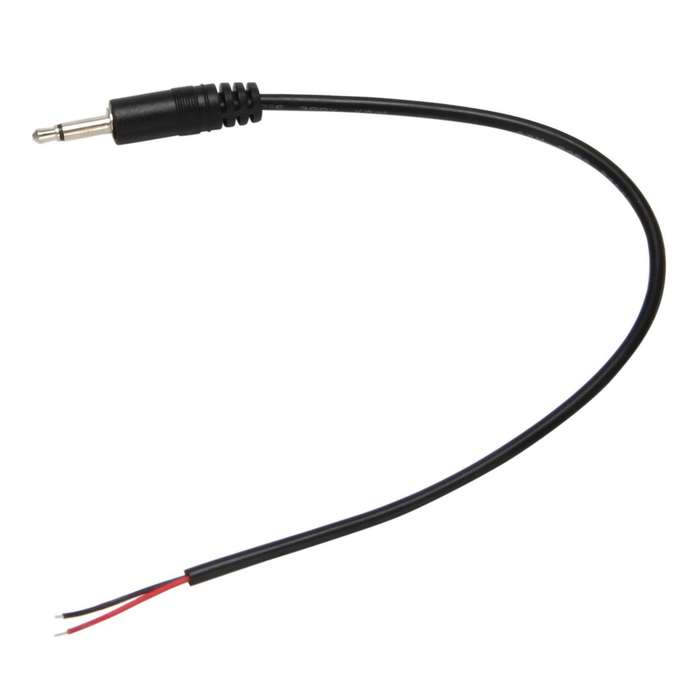 10pcs Male Plug to Bare End Ts 2 Pole Mono 1/8inch 3.5mm Jack Cable