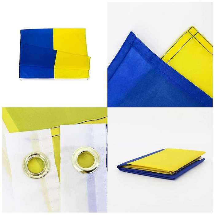 Ukraine National Polyester Flags Outdoor Indoor Decoration Flag 1pcs