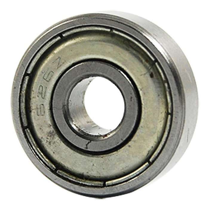 626z Double Sealed Ball Bearings 6x19x6mm Carbon Steel Silver