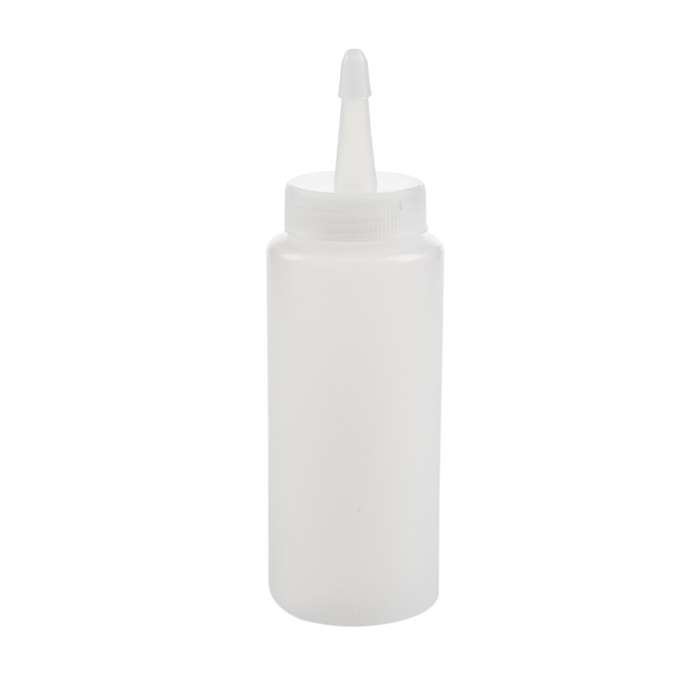 Plastic Squeeze Bottle Condiment Dispenser White 6oz