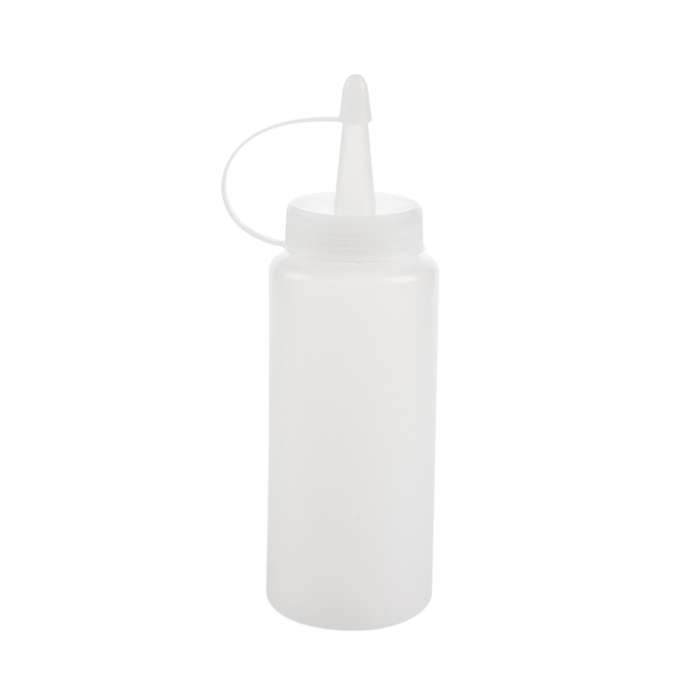 Plastic Squeeze Bottle Condiment Dispenser White 6oz