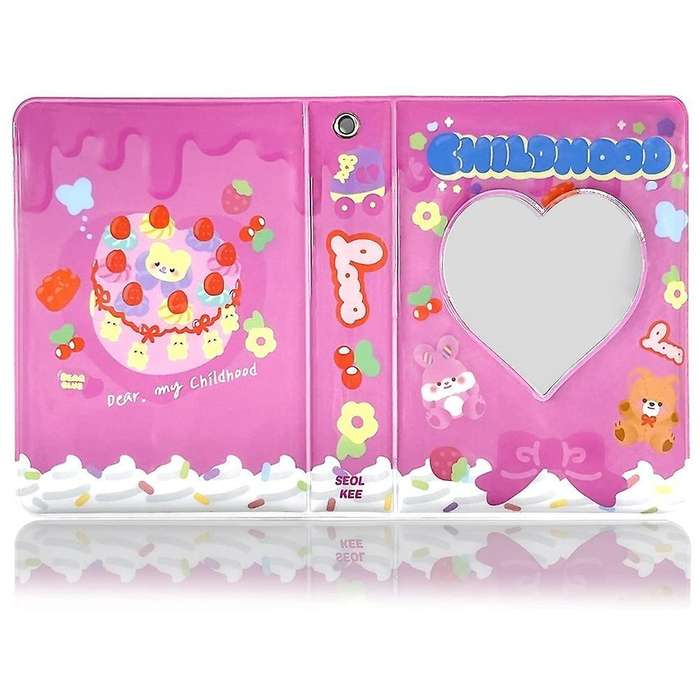 3 Inch Mini Photo Album Photocard Holder, Id Holder (bear)