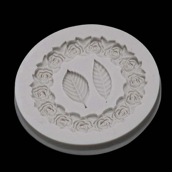 2pcs Rosette Leaves Silicone Mold Cake Diy Sugar Baking Mold
