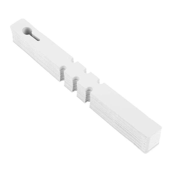 100 Plastic Plant Hanging Tree Tags Wrapping Nursery Tag (white)