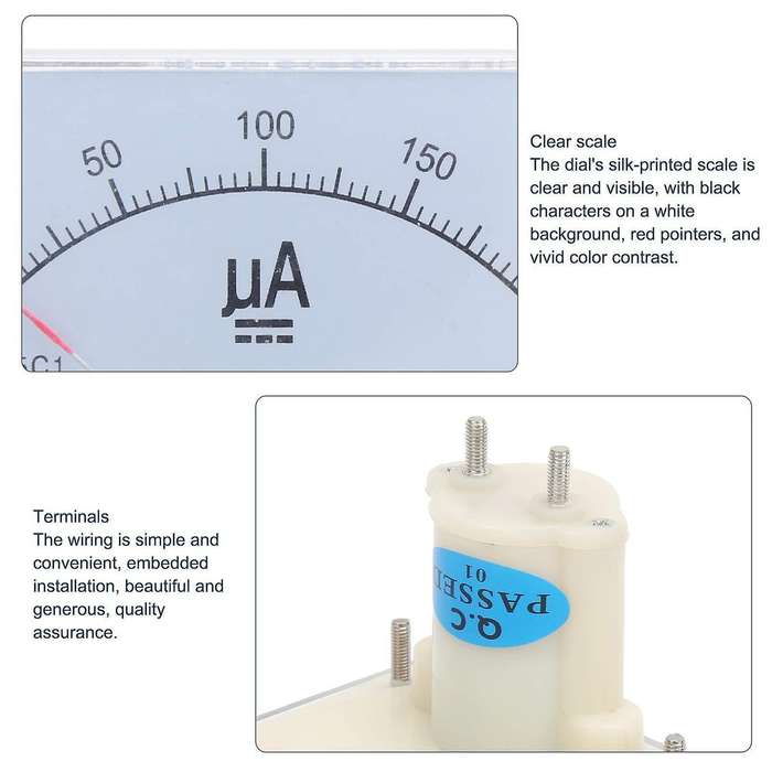 85c1 Dc0-200ua Pointer Type Dc Ammeter Microampere Dc Meter