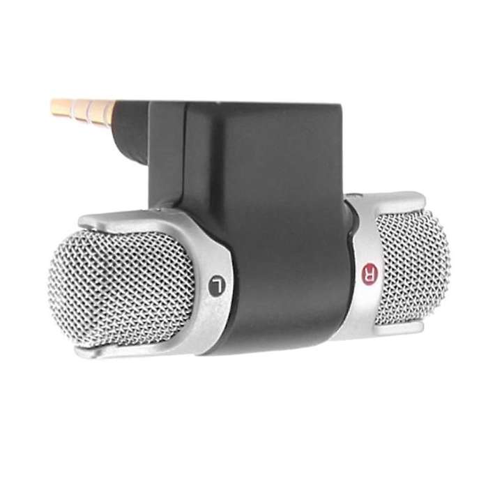 Mini 3.5mm Jack Stereo Microphone Recording Microphone for Smartphone