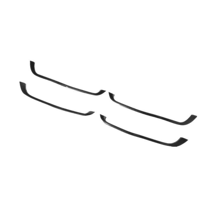 For Dodge Ram 2018-2022 Door Storage Box Groove Trim,abs Carbon Fiber