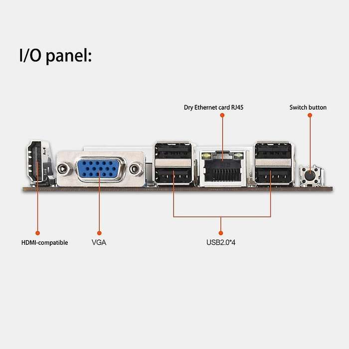 Miner Motherboard Btc-t37 with Cpu Group 8 Gpu Slot Power Cord Ddr3