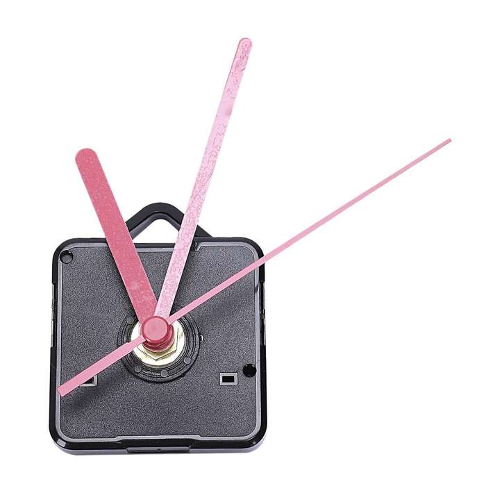 1 Pack Diy Clock Motor with Hands & Fittings Kit(black+red)