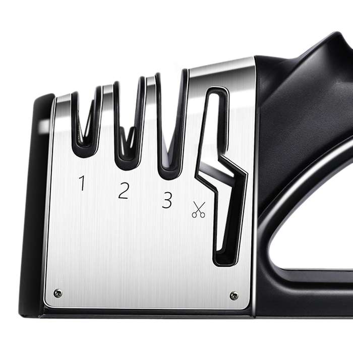 Sharpener,4 Stage Knife Sharpener,4-in-1 Knife and Scissors