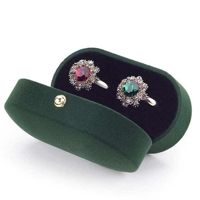 Velvet Silk Pair Ring Box Wedding Ring Box Single Ring Box Wedding A