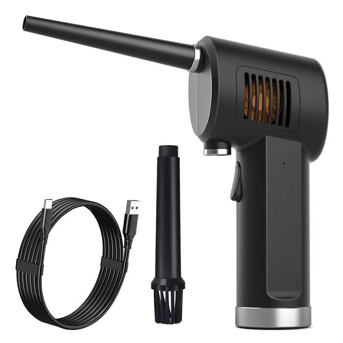 Wireless Charging Handheld Dust Blower Portable 40000 Rpm 6000 Mah