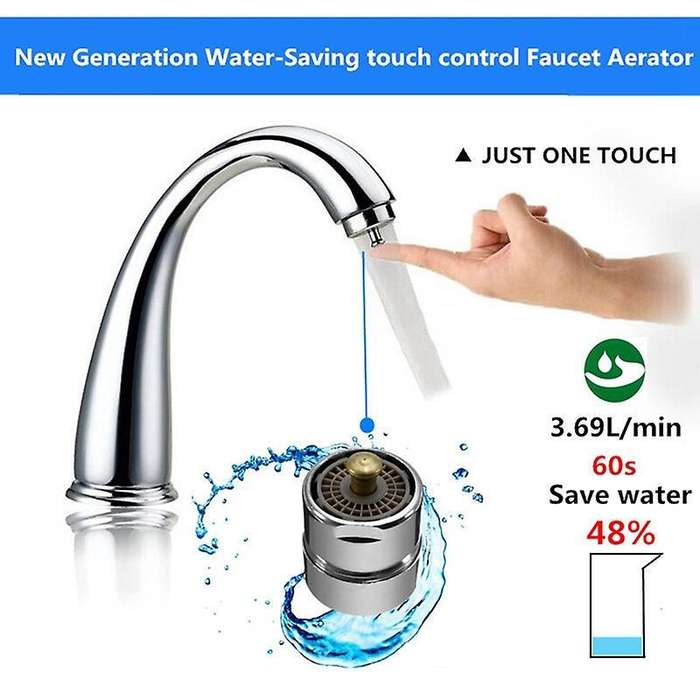 Brass One Contact Control Faucet Valve 23.6 22mm Bubbler Purifier