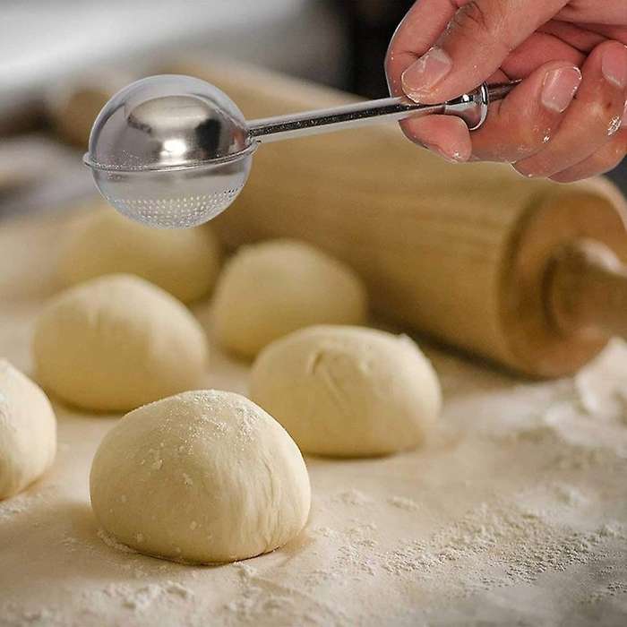 Flour Duster for Baking, Spring Handle One-handed Operation