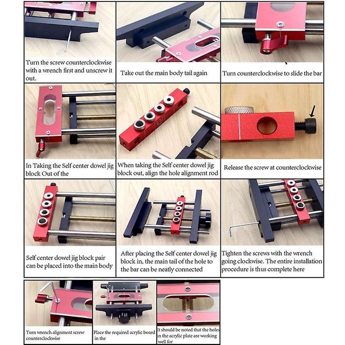 2 In 1 Mortise Tenon Jig Pocket Hole Jig Woodworking Self Center