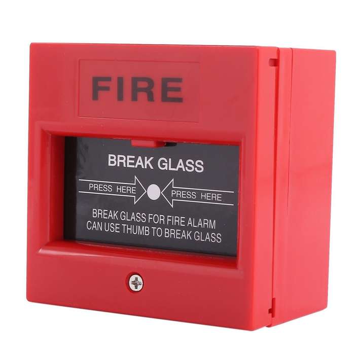 Ac 250v/12v Dc 12v Resettable Manual Call Point Fire Alarm Pull Station