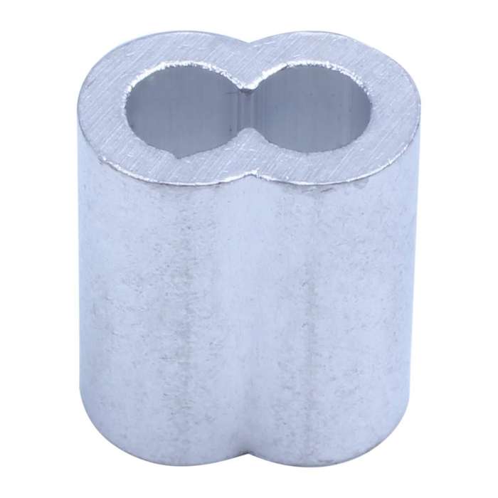 50x Aluminum Crimping Loop Sleeve for 4mm Diameter Wire Rope Cable