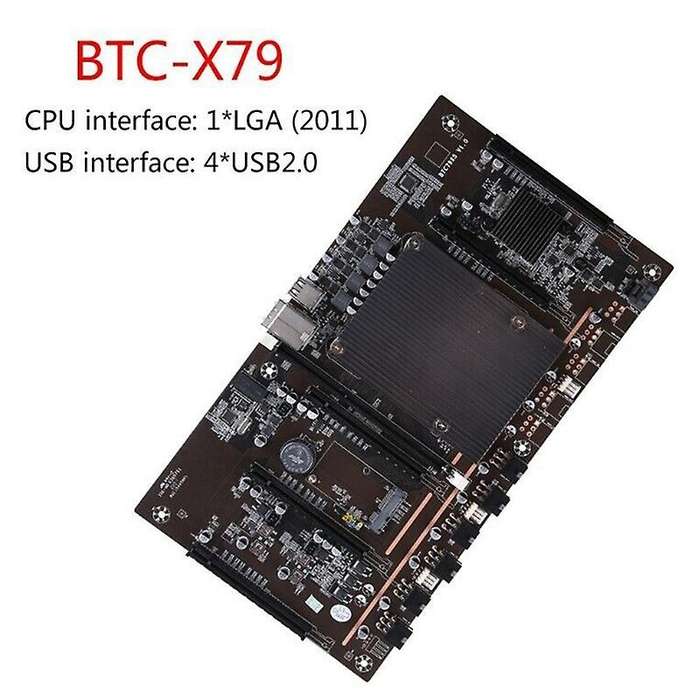 H61 X79 Btc Mining Motherboard with E5 2609 V2 Cpu+recc 4g Ddr3