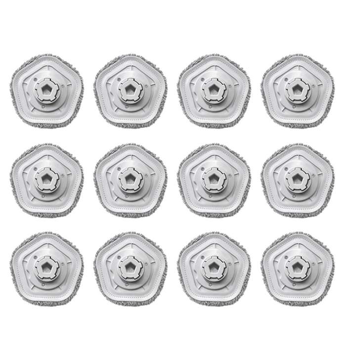 12pcs Washable Mop Pad Cloth for Xiaomi Dreame W10/ W10 Pro