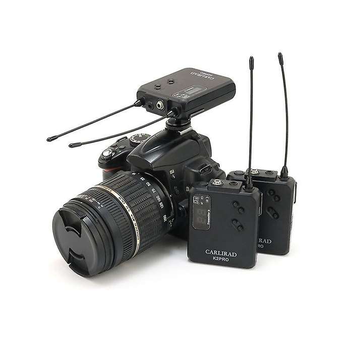 Carlirad Wireless Lavalier Microphone System for Dslr Camera Phone