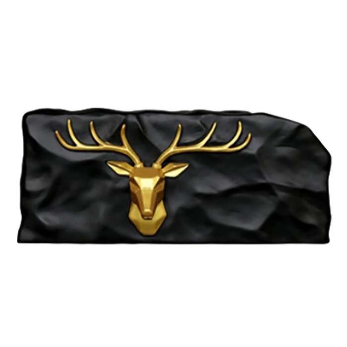 European Resin Golden Deer Head Tissue Box Elk Pen Holder A