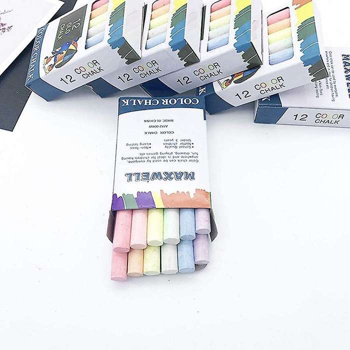 5 Pack Sidewalk Chalk for Kids 60 Pcs Multicolor Washable(multicolor)