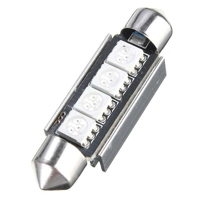 2x  Red 4-smd 5050 Led Map/dome Interior Light Bulb 42mm Festoon