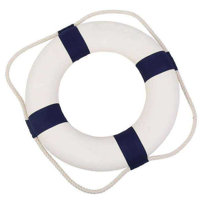 Decorative Lifebuoy Home Decoration (blue, 35cm)