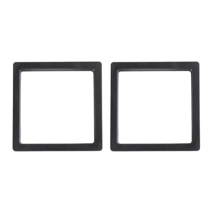 2x Square 3d Albums Floating Frame Jewelry Display Case,9x9cm