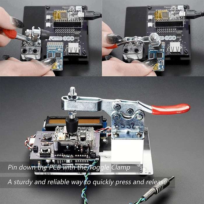 Quick Release Toggle Clamp Antislip Horizontal 59lbs Holding Capacity