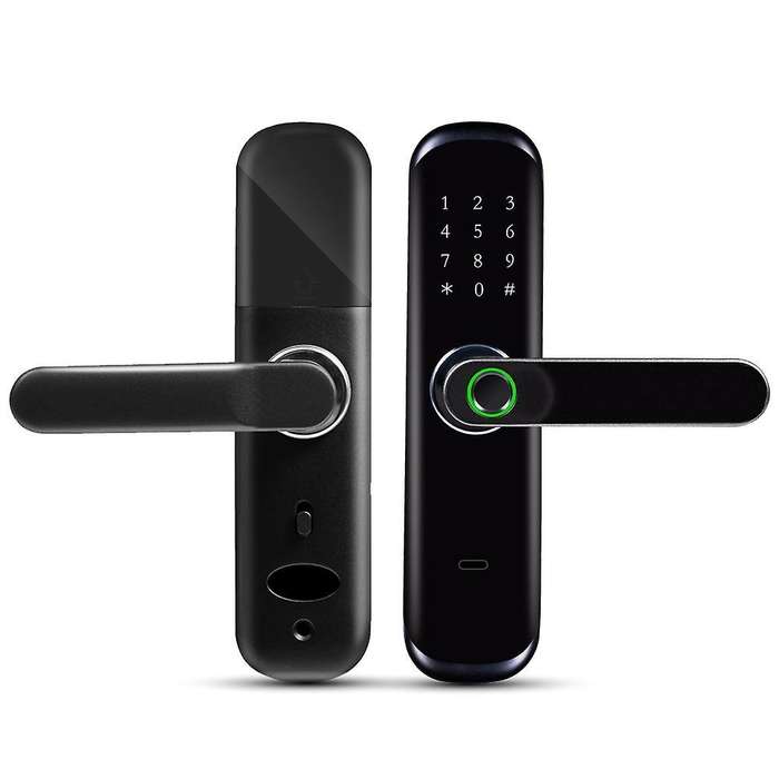 Bluetooth App Mobile Phone Remote Password Smart Door Lock Black