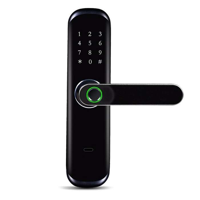 Bluetooth App Mobile Phone Remote Password Smart Door Lock Black