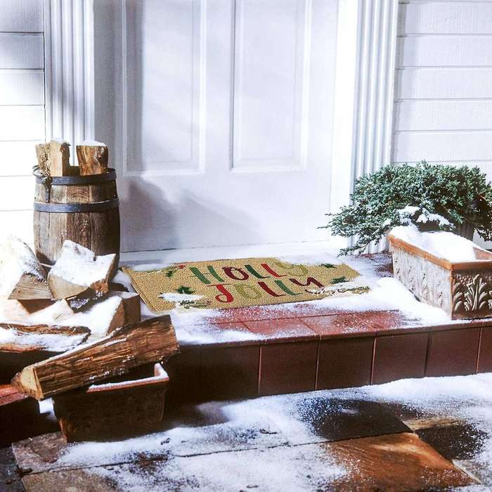 Christmas Door Mat Welcome Decor Non-slip Doormats Creative A