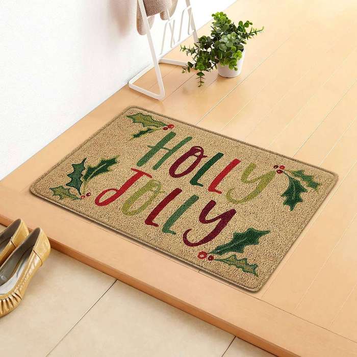 Christmas Door Mat Welcome Decor Non-slip Doormats Creative A