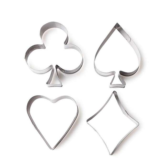 4-piece Set Of Stainless Steel Biscuit Mold Diy Kitchen Baking Tools