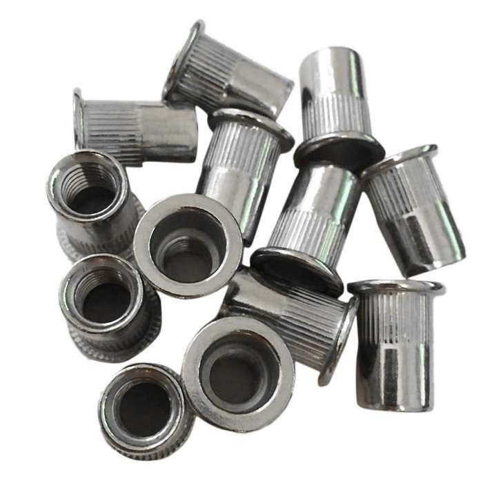 30pcs M8 Rivet Nuts Stainless Steel Threaded Rivet Insert Nuts