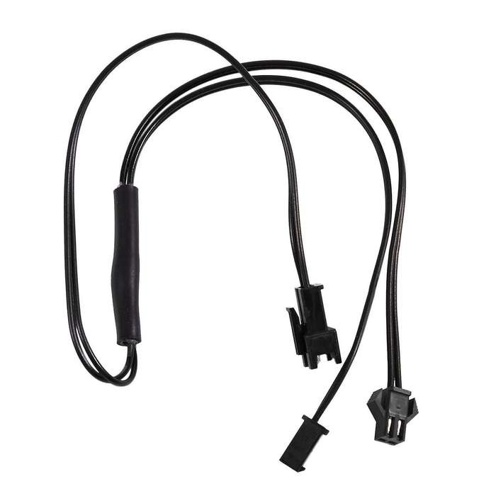 Female to Male 2 Pin Connector El Wire Inverter 2 Way Splitter Black