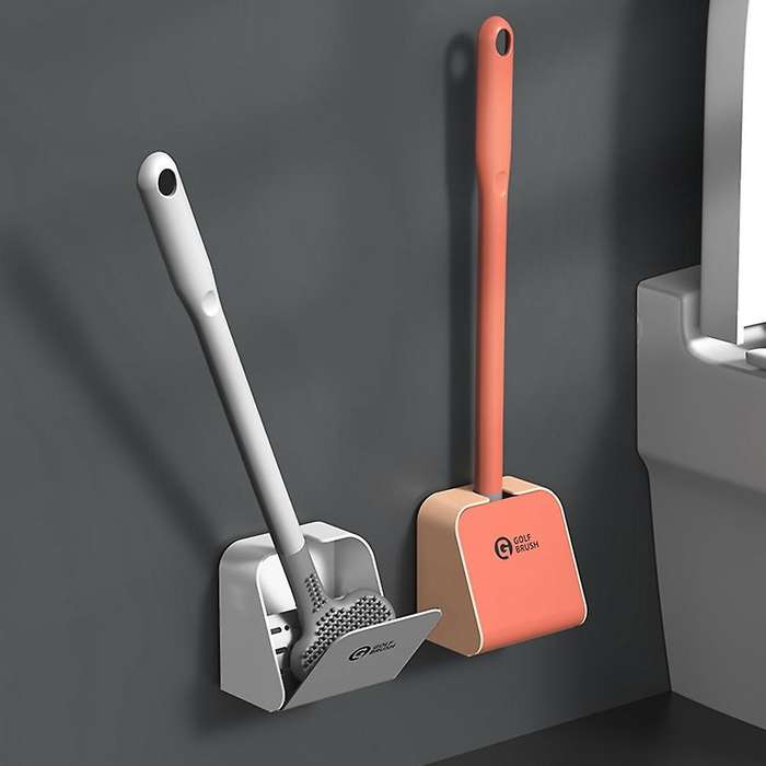 Durable Silicone Brush Golf Toilet Brush Cleaning Brush Home Tool -3