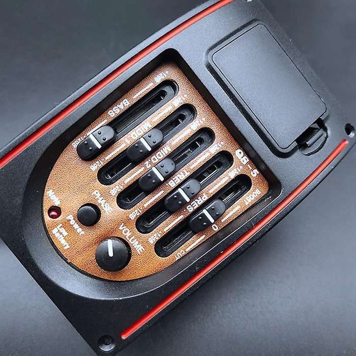 Plastic 5-band Tone Controls Eq Equalizer Tuner Piezo Pickup Acoustic