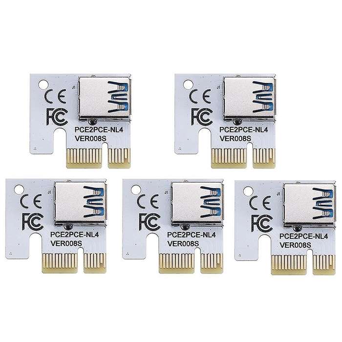Pci-e 1x Adapter Card,pci-express X1 Slot (ver008s,5 Pack)