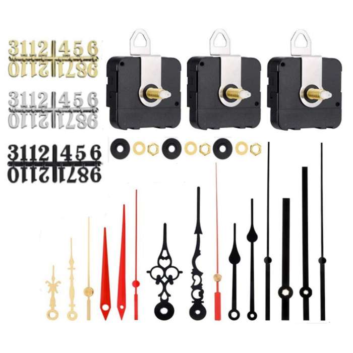 3pcs Diy Quartz Movement Mechanism Diy Clock Numerals Kit