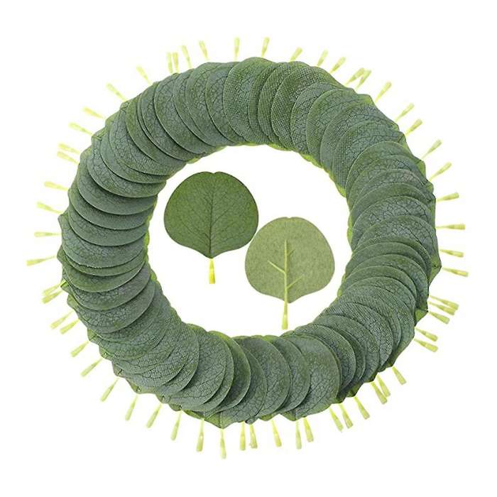 200 Pieces Fake Greenery Eucalyptus Silk Eucalyptus Plant for Diy