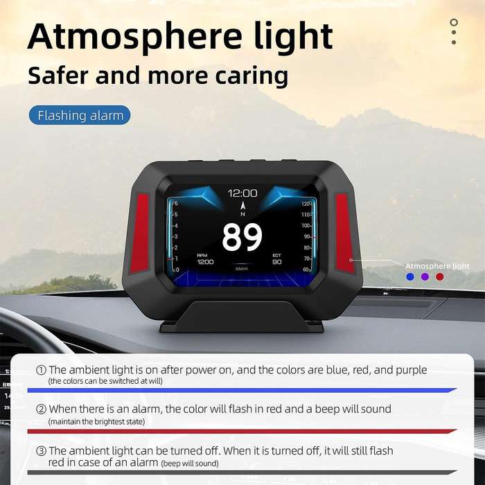 Car Level Sensor Hud Gradient Gps Real-time Off-road Vehicle System
