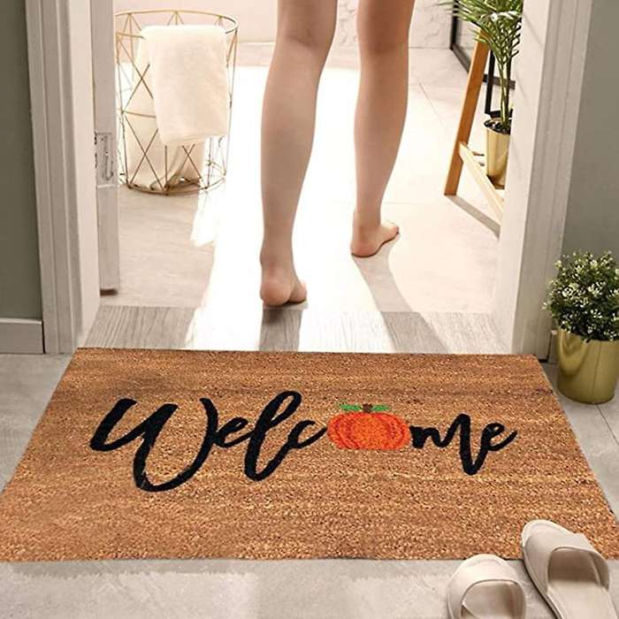 Halloween Pumpkin Head Doorway Carpet Halloween Doormat Carpet