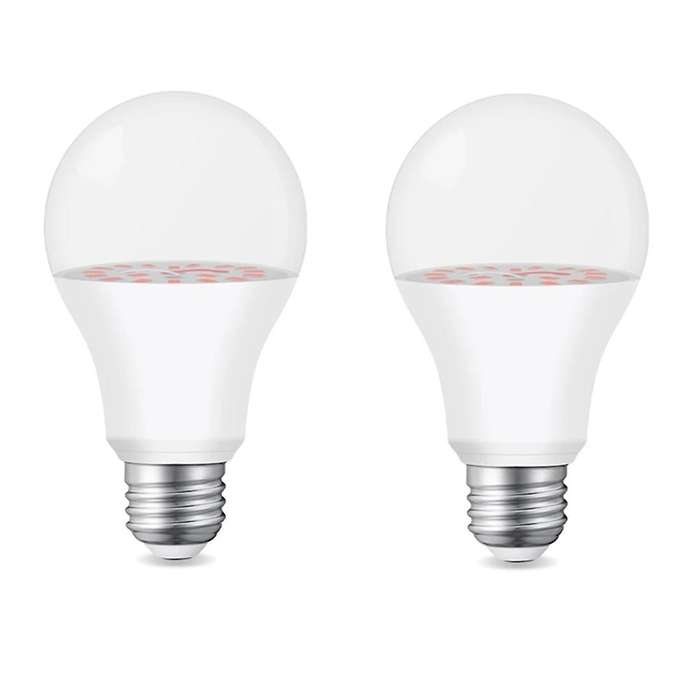 2pcs 18led 9w E27 Growing Bulbs for Indoor Hydroponics Flowers Plants