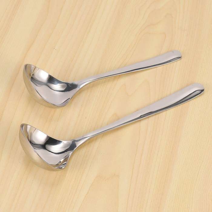 Spoon Rice Spoon Household Rice and Soup Spoon Stainless Steel, 2pcs