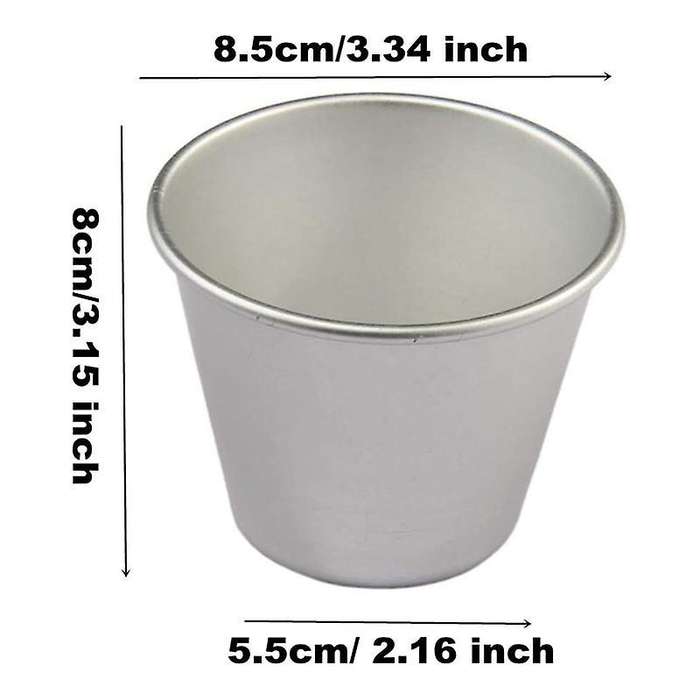 6 Pcs Nonstick Individual Tumblers Popovers Chocolate Pudding Cups