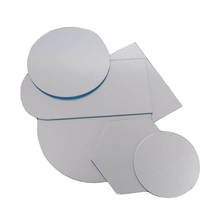 6pc Photo Props Acrylic Mirror Reflection Board Geometric Shape Props