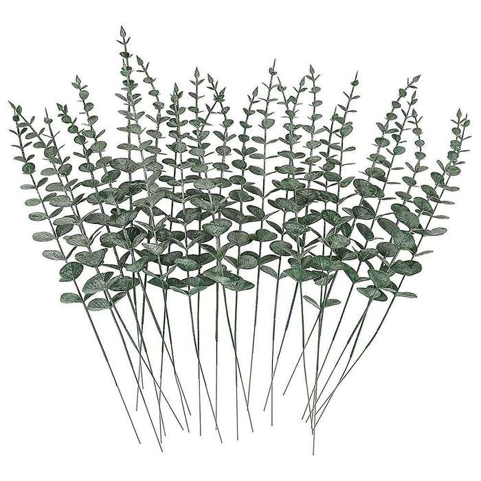 30 Pcs Artificial Eucalyptus Stems, Farmhouse Eucalyptus Leaves Decor